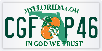 FL license plate CGFP46