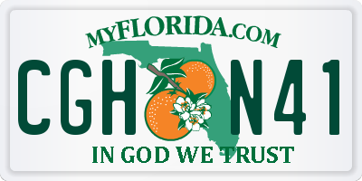 FL license plate CGHN41