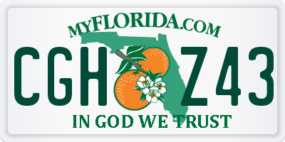FL license plate CGHZ43