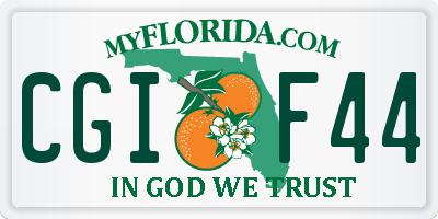 FL license plate CGIF44