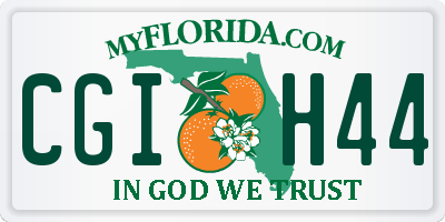 FL license plate CGIH44