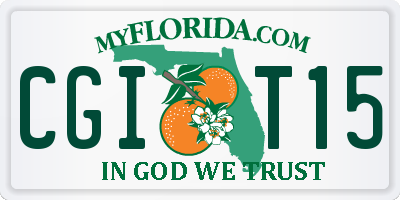 FL license plate CGIT15