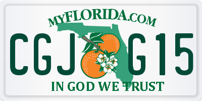 FL license plate CGJG15