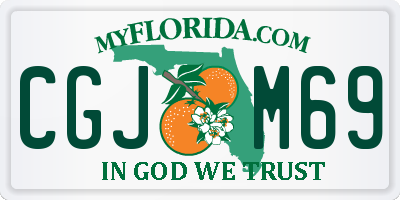FL license plate CGJM69