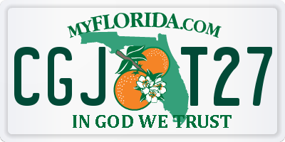 FL license plate CGJT27