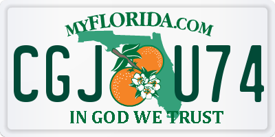 FL license plate CGJU74