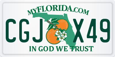 FL license plate CGJX49
