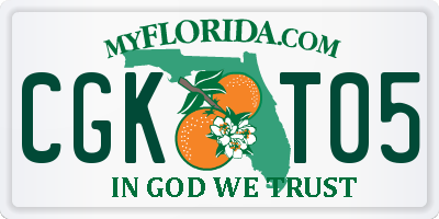 FL license plate CGKT05