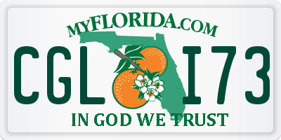 FL license plate CGLI73