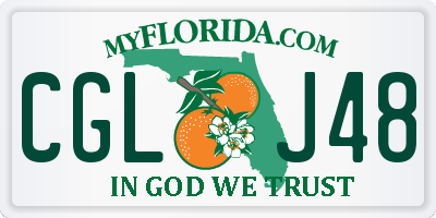 FL license plate CGLJ48