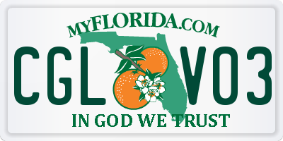 FL license plate CGLV03