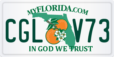 FL license plate CGLV73