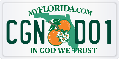 FL license plate CGND01
