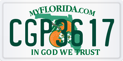 FL license plate CGP3617