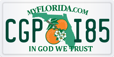 FL license plate CGPI85