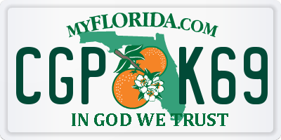 FL license plate CGPK69