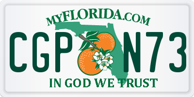 FL license plate CGPN73