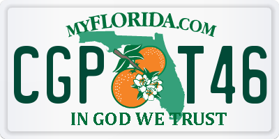 FL license plate CGPT46