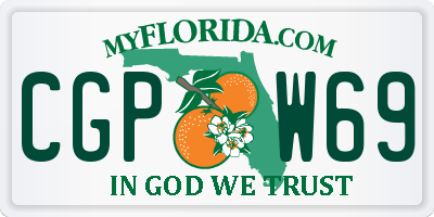 FL license plate CGPW69