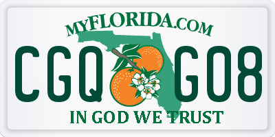 FL license plate CGQG08