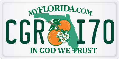 FL license plate CGRI70