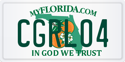 FL license plate CGRLO4