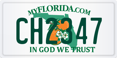 FL license plate CH2347