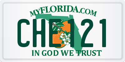 FL license plate CHE121