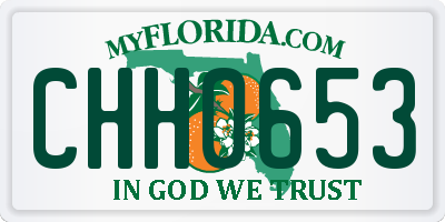 FL license plate CHH0653