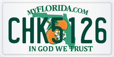 FL license plate CHK5126