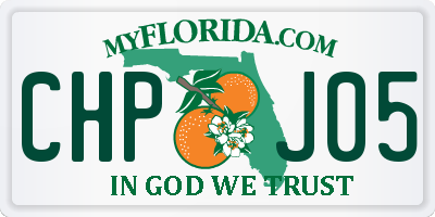 FL license plate CHPJ05