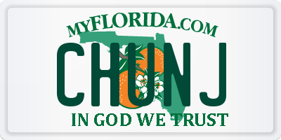 FL license plate CHUNJ