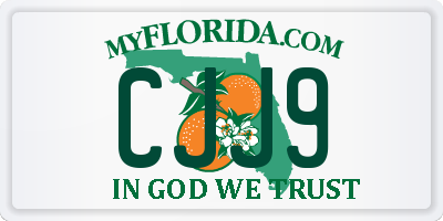 FL license plate CJJ9