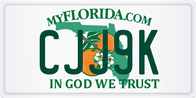 FL license plate CJJ9K