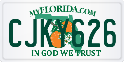 FL license plate CJKY626