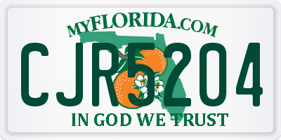 FL license plate CJR5204