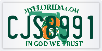 FL license plate CJS8991