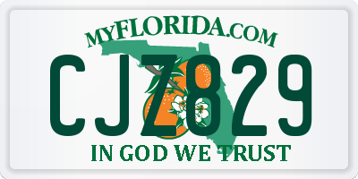 FL license plate CJZ829