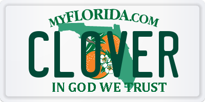 FL license plate CLOVER