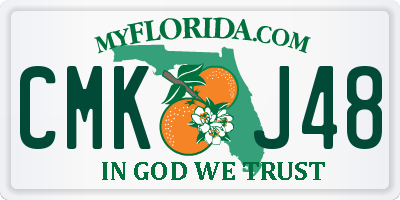 FL license plate CMKJ48