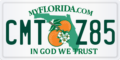 FL license plate CMTZ85