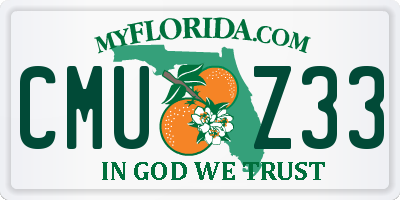 FL license plate CMUZ33