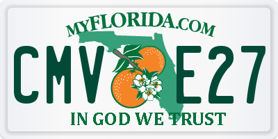 FL license plate CMVE27