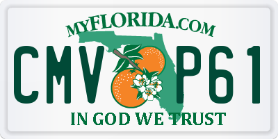 FL license plate CMVP61