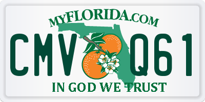 FL license plate CMVQ61