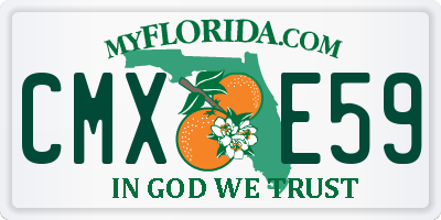 FL license plate CMXE59