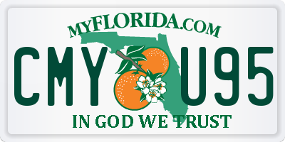 FL license plate CMYU95