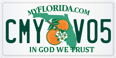 FL license plate CMYV05