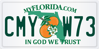 FL license plate CMYW73