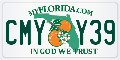 FL license plate CMYY39